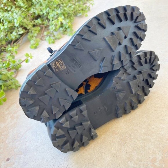 SCHUTZ Maylova Leopard Calf Hair Combat Bootie - Picture 6 of 6